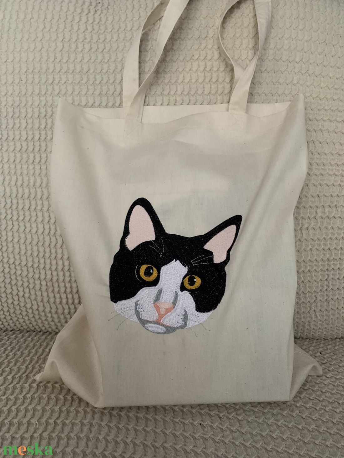 Vászontáska hímzéssel - táska & tok - bevásárlás & shopper táska - shopper, textiltáska, szatyor - Meska.hu Vászontáska hímzéssel - táska & tok - bevásárlás & shopper táska - shopper, textiltáska, szatyor - Meska.hu