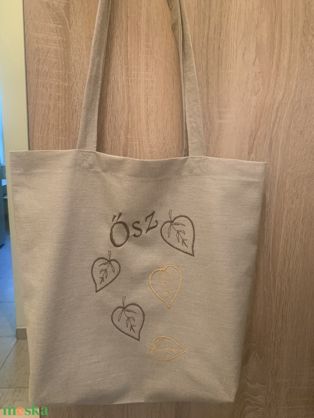 Vászontáska hímzéssel - táska & tok - bevásárlás & shopper táska - shopper, textiltáska, szatyor - Meska.hu