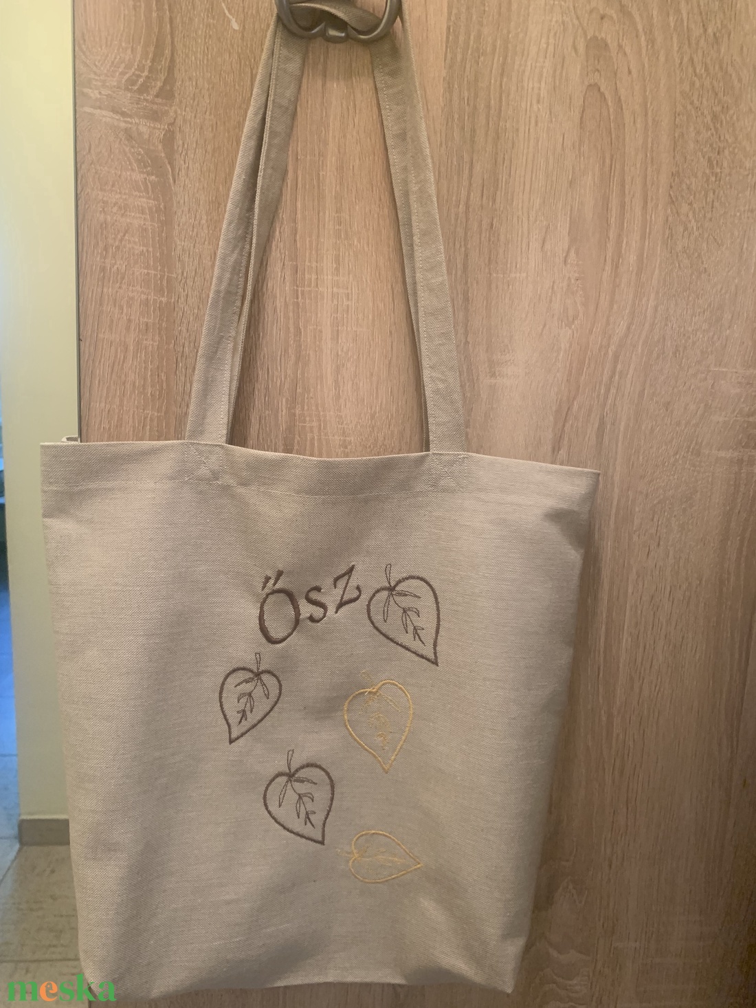 Vászontáska hímzéssel - táska & tok - bevásárlás & shopper táska - shopper, textiltáska, szatyor - Meska.hu