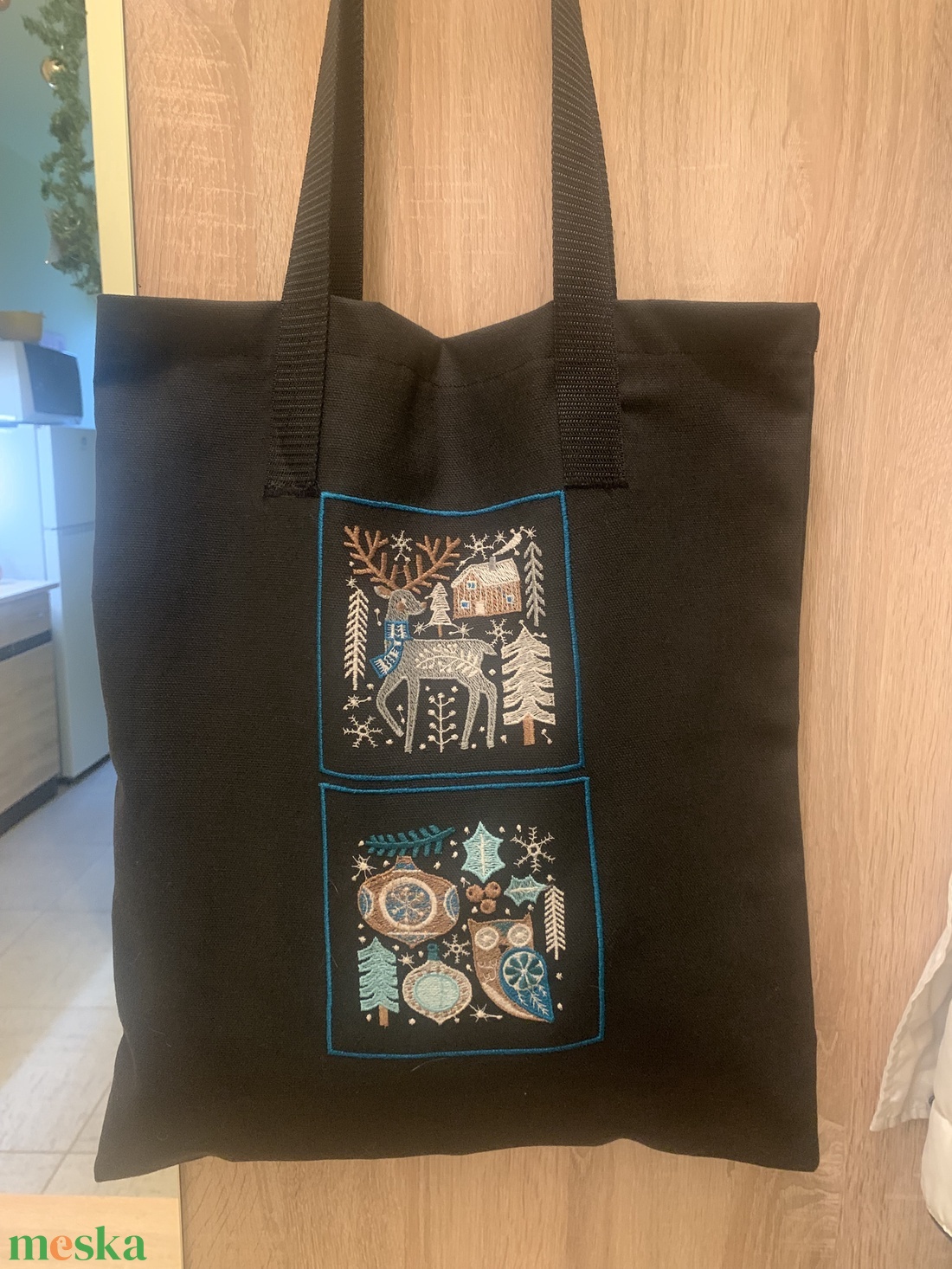 Vászontáska hímzéssel - táska & tok - bevásárlás & shopper táska - shopper, textiltáska, szatyor - Meska.hu