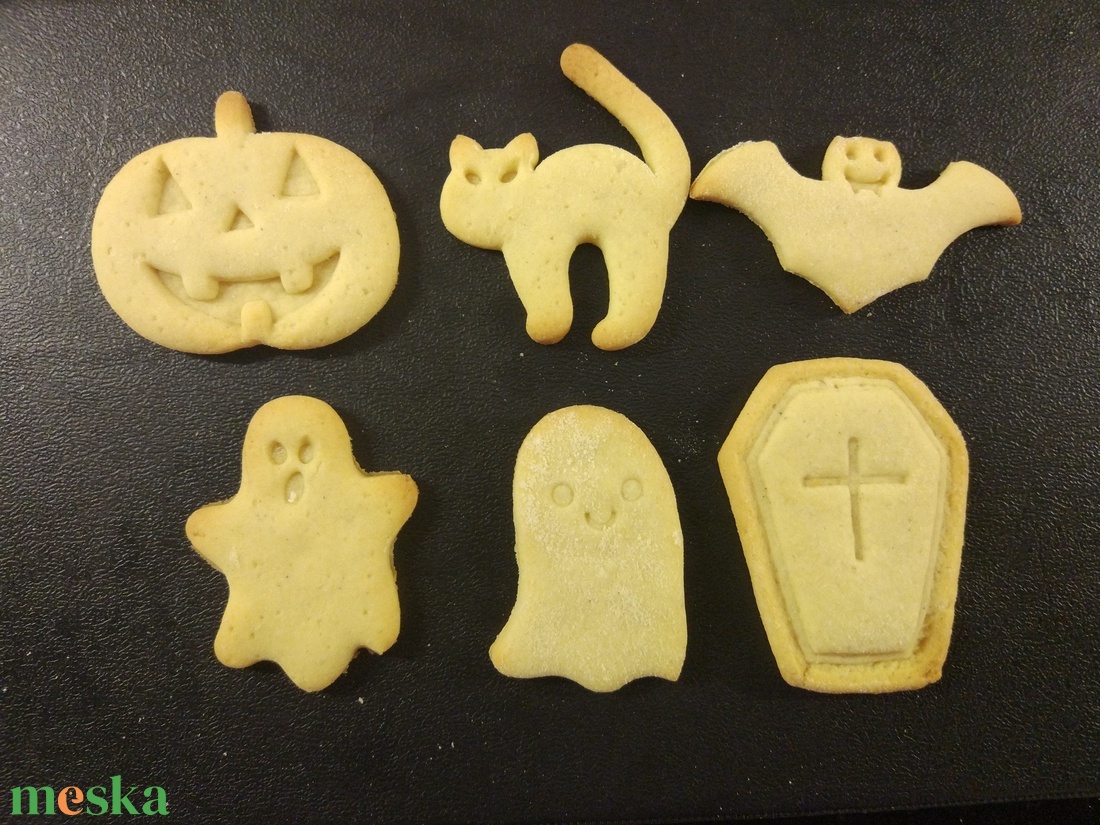 Halloween-i kekszkiszúró szett - otthon & életmód - konyhafelszerelés, tálalás - sütés, főzés - sütikiszúró - Meska.hu