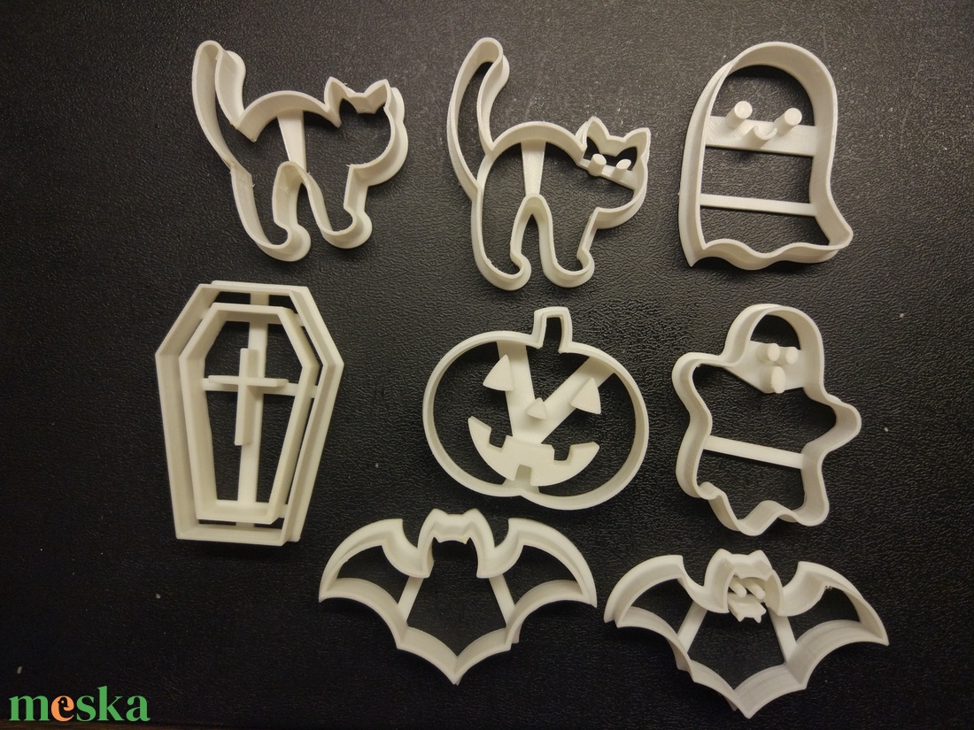 Halloween-i kekszkiszúró szett - otthon & életmód - konyhafelszerelés, tálalás - sütés, főzés - sütikiszúró - Meska.hu