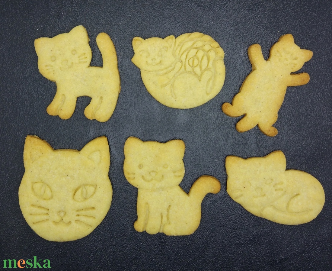 Cica, Cicáskeksz, sütemény kiszúró forma szett - otthon & életmód - konyhafelszerelés, tálalás - sütés, főzés - sütikiszúró - Meska.hu