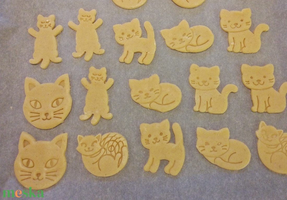 Cica, Cicáskeksz, sütemény kiszúró forma szett - otthon & életmód - konyhafelszerelés, tálalás - sütés, főzés - sütikiszúró - Meska.hu