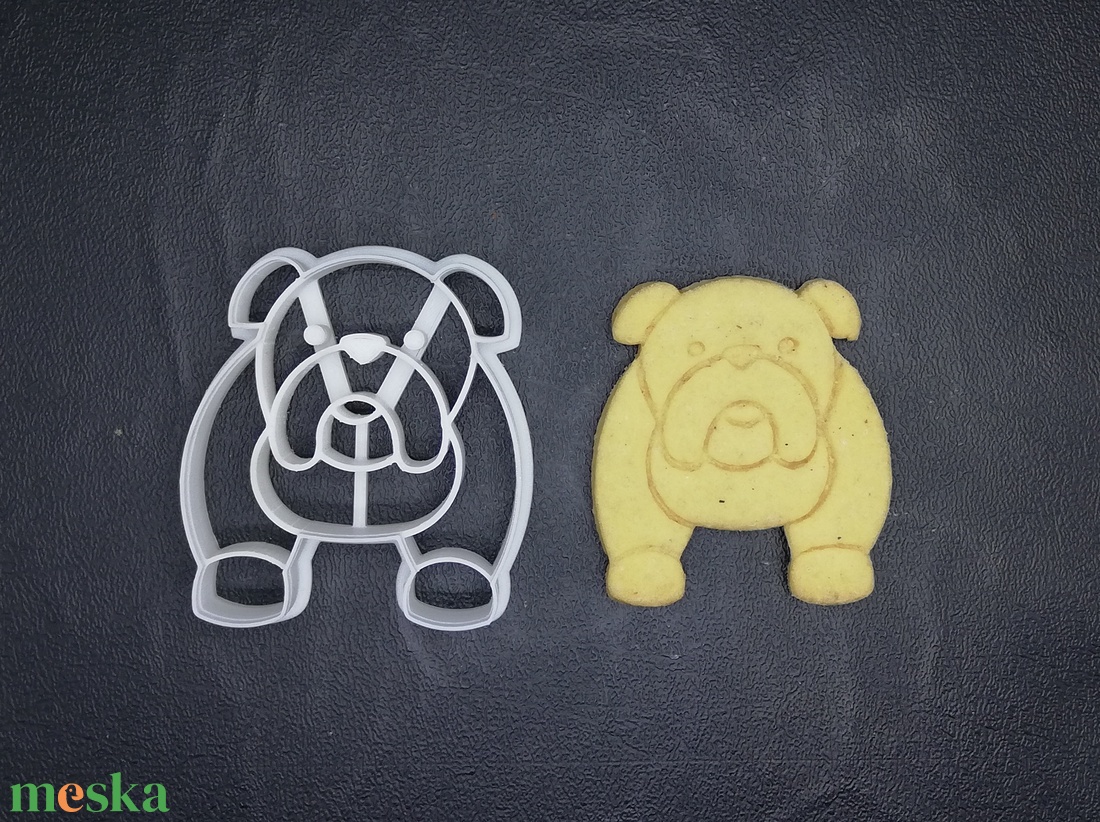 Kutya, kutyás (angol bulldog) keksz, sütemény kiszúró forma -  - Meska.hu
