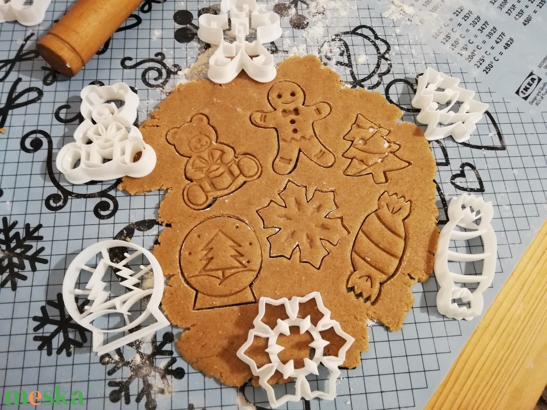 Karácsonyi keksz, sütemény, mézeskalács kiszúró forma szett - otthon & életmód - konyhafelszerelés, tálalás - sütés, főzés - sütikiszúró - Meska.hu