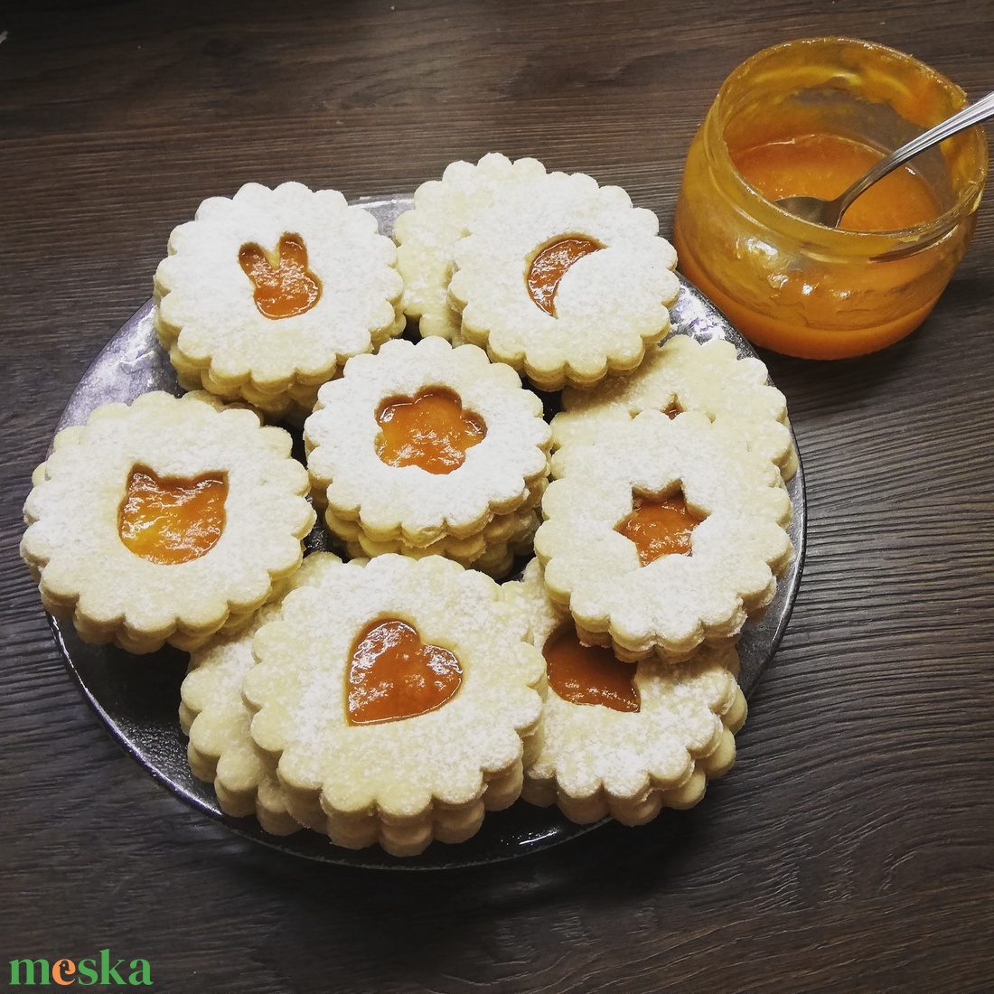 7 db-os linzer kiszúró forma - otthon & életmód - konyhafelszerelés, tálalás - Meska.hu