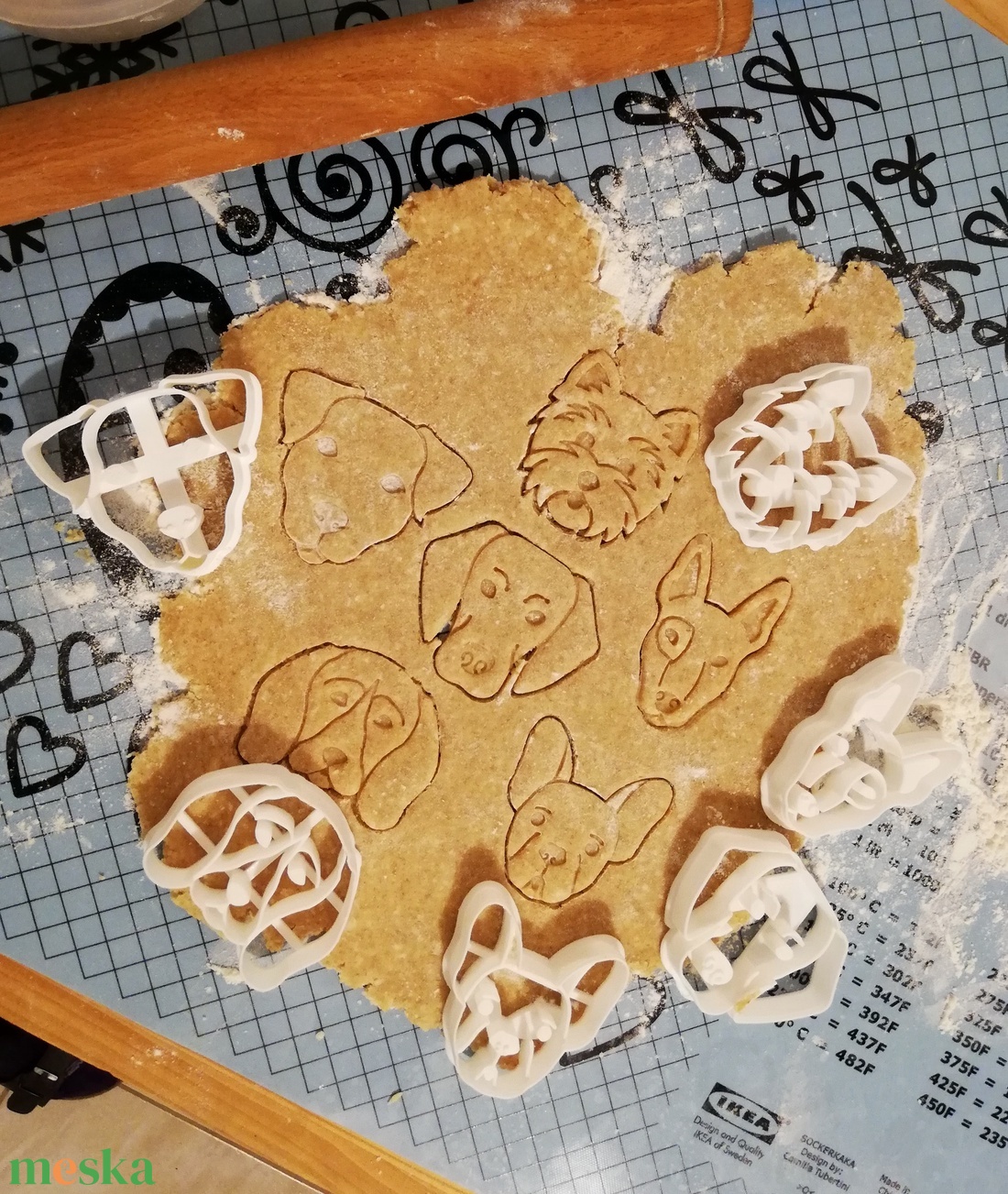 Kutyafejes keksz, sütemény kiszúró forma szett - otthon & életmód - konyhafelszerelés, tálalás - sütés, főzés - sütikiszúró - Meska.hu