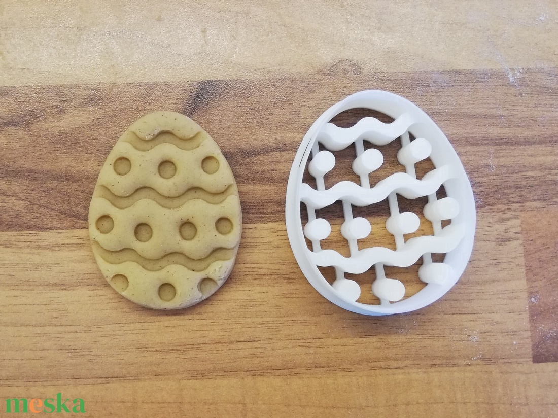 Hímes tojás - Húsvéti sütemény kiszúró forma - otthon & életmód - konyhafelszerelés, tálalás - Meska.hu
