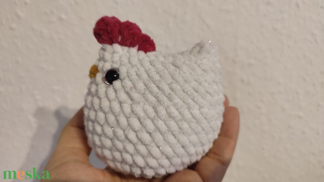 Pihe puha horgolt plüss tyúk  - játék & sport - plüssállat & játékfigura - más figura - Meska.hu