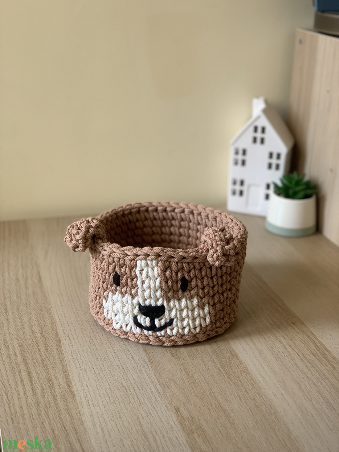 Kutyusos kosár - otthon & életmód - tárolás & rendszerezés - tárolókosár - Meska.hu