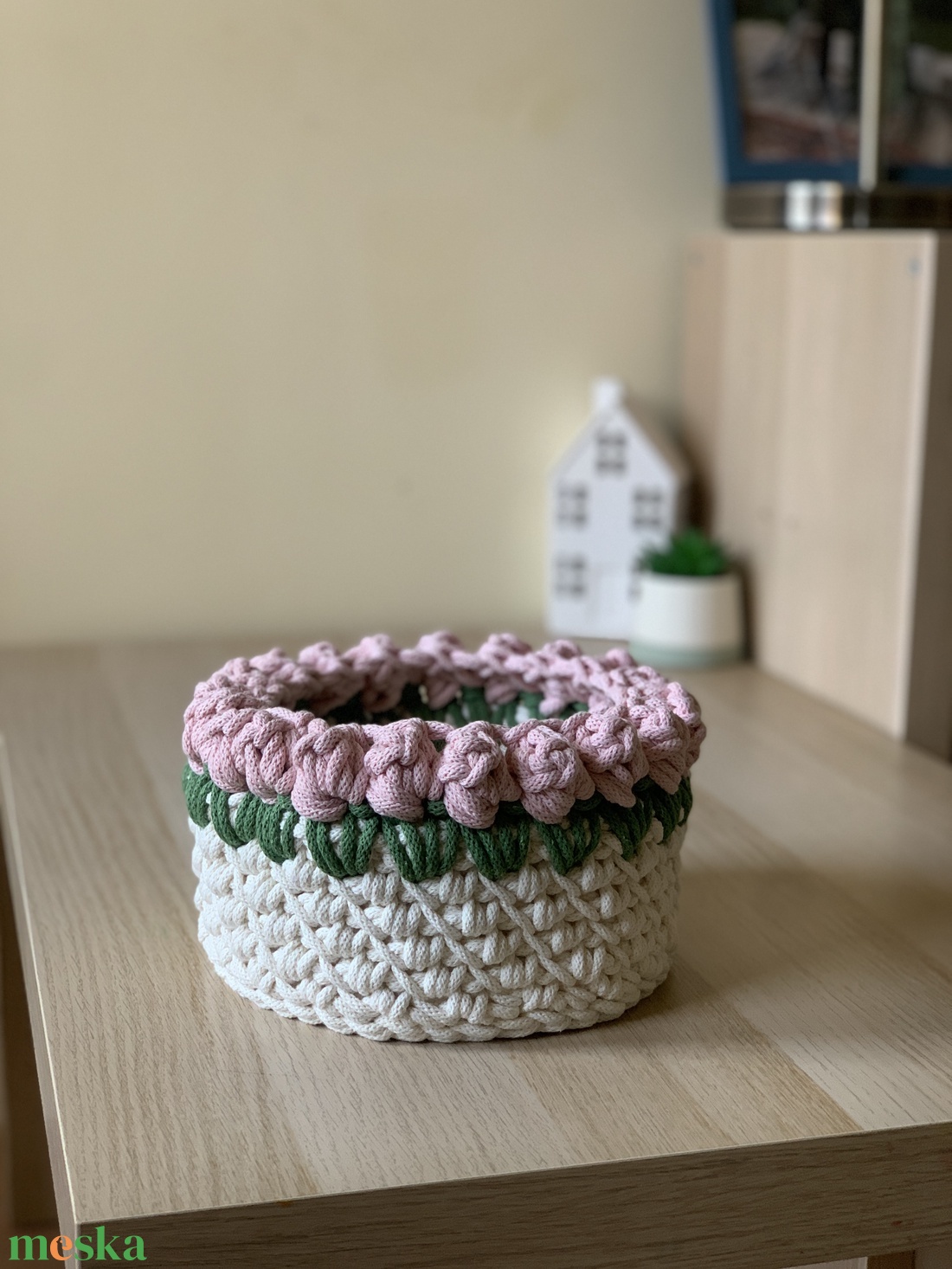 Vir�gos kosár - otthon & életmód - tárolás & rendszerezés - tárolókosár - Meska.hu