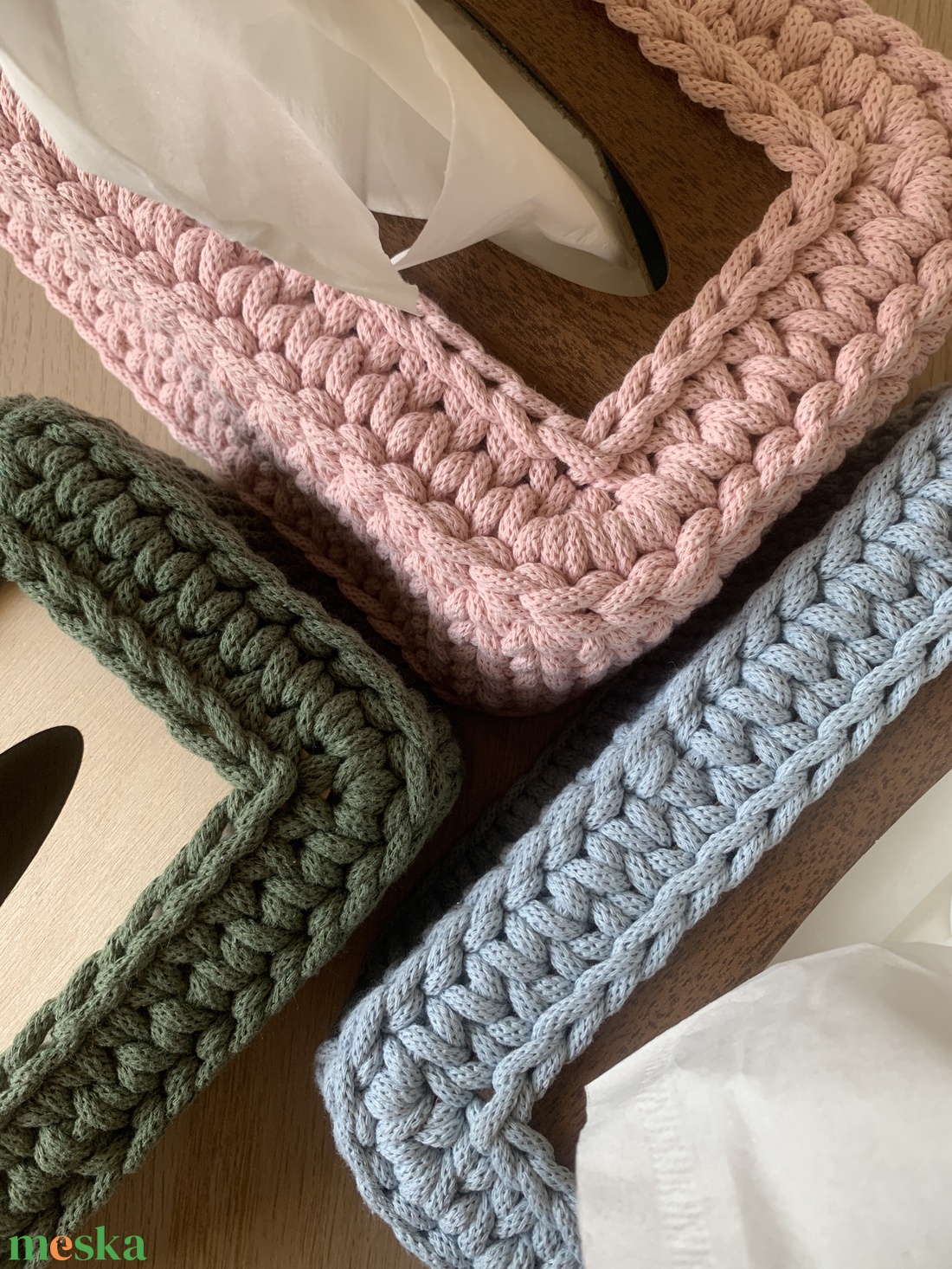 Zsebkendő tartó - otthon & életmód - tárolás & rendszerezés - zsebkendőtartó - Meska.hu