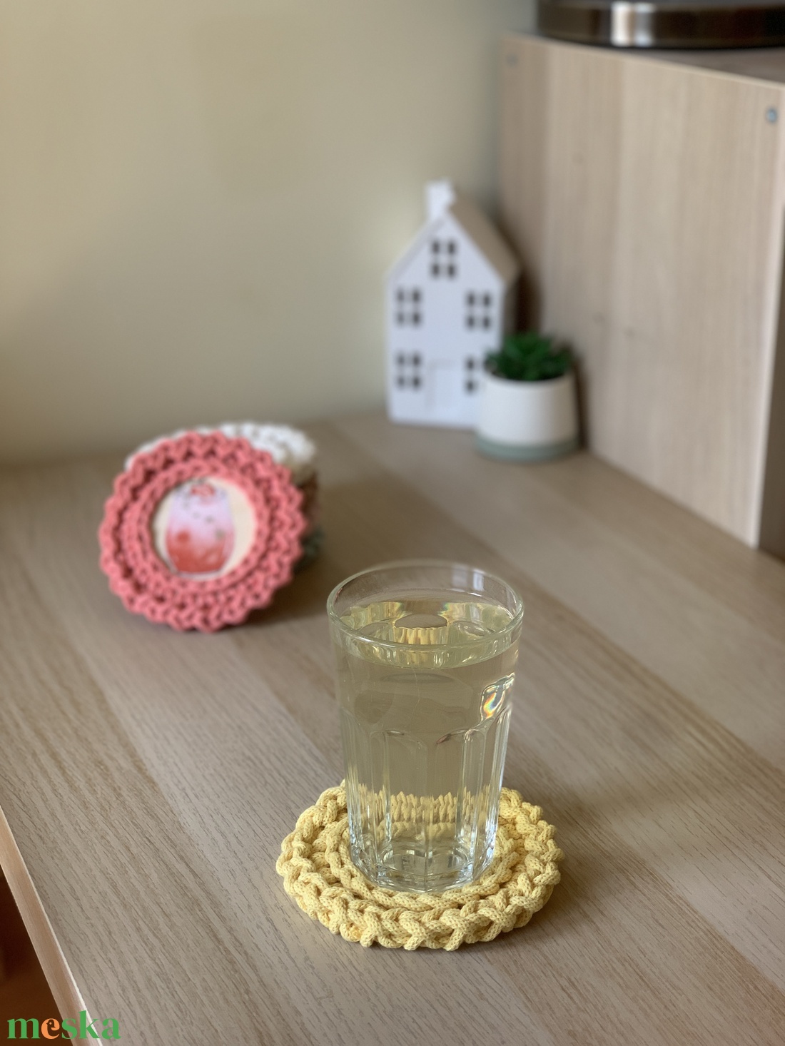 Koktél mintás poháralátét szett - otthon & életmód - konyhafelszerelés, tálalás - tálalás - tányér- és poháralátét - Meska.hu