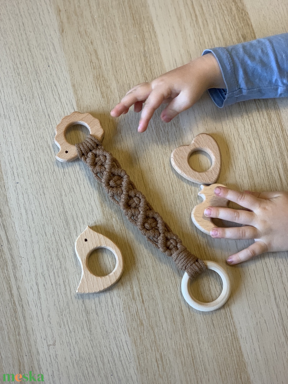 Fa figurás rágóka - �karikás - baba - mama - baba játékok - rágóka - Meska.hu