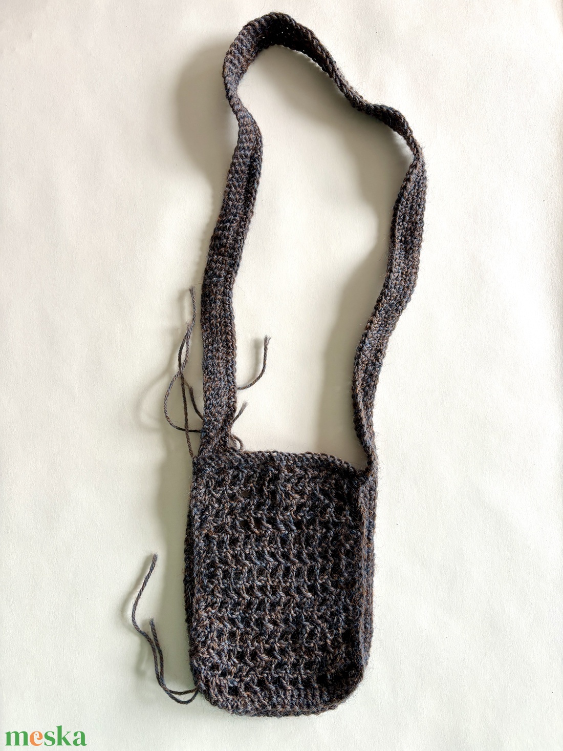 horgolt kis táska, telefontartó - táska & tok - pénztárca & más tok - telefontok - Meska.hu