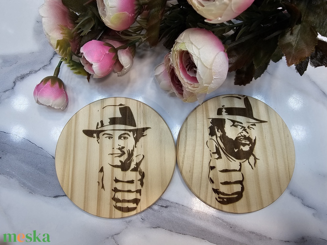 Bud Spencer és Terrence Hill pohár alátét - otthon & életmód - dekoráció - dísztárgy - Meska.hu Bud Spencer és Terrence Hill pohár alátét - otthon & életmód - dekoráció - dísztárgy - Meska.hu
