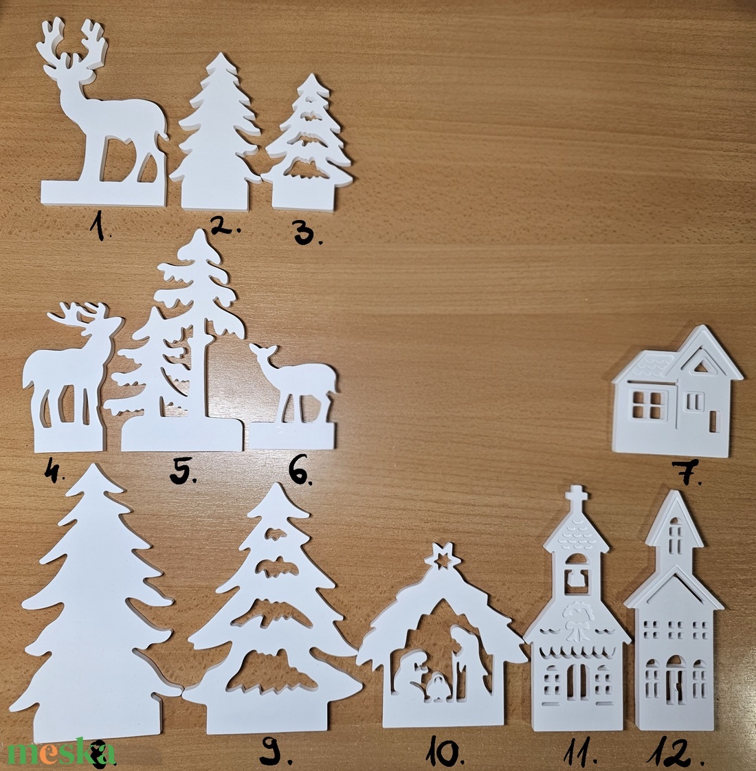 Variálható kerámia gipsz gyertyatartó  - karácsony - karácsonyi lakásdekoráció - karácsonyi fénydekoráció - Meska.hu