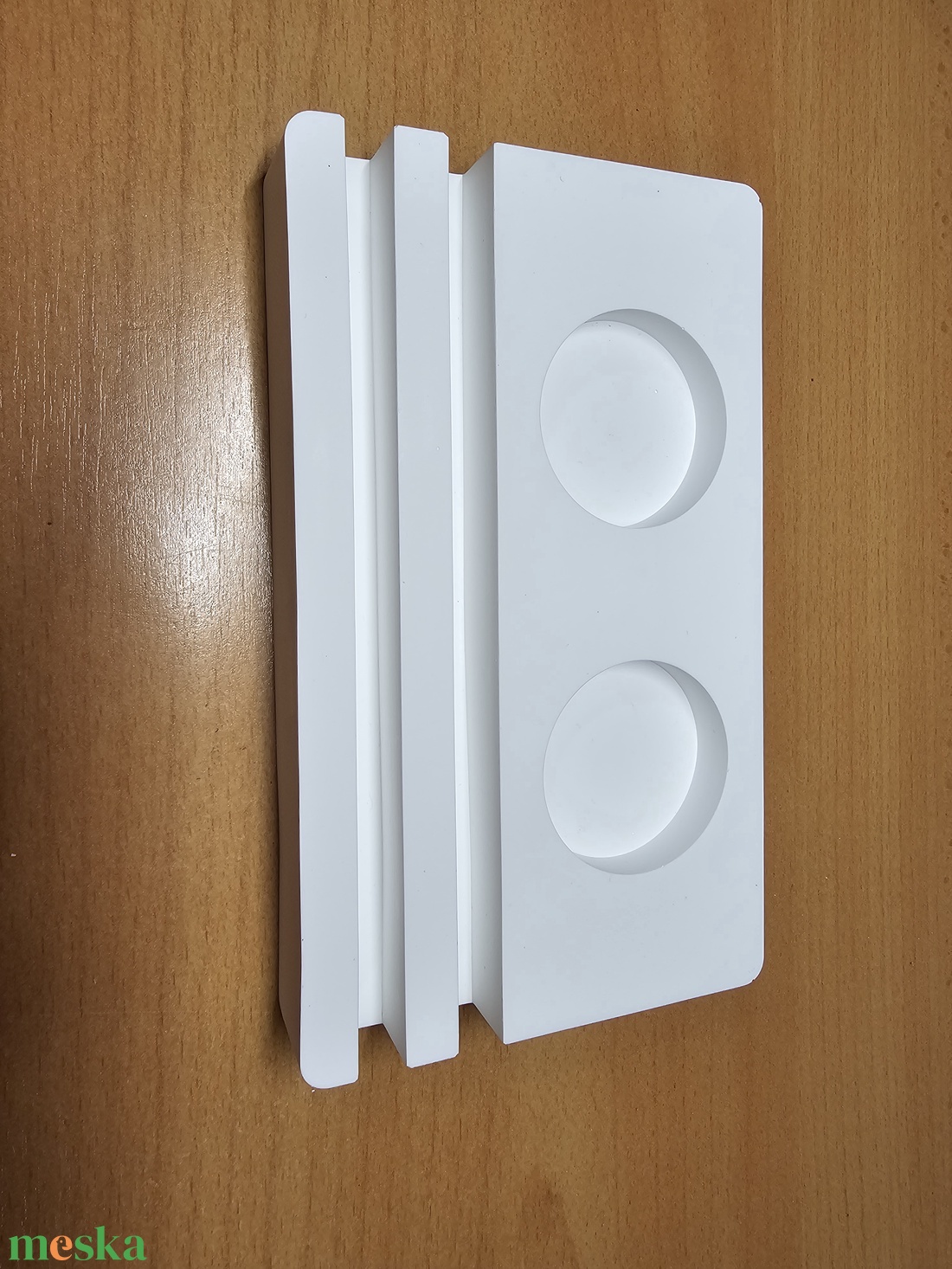 Variálható kerámia gipsz gyertyatartó  - karácsony - karácsonyi lakásdekoráció - karácsonyi fénydekoráció - Meska.hu