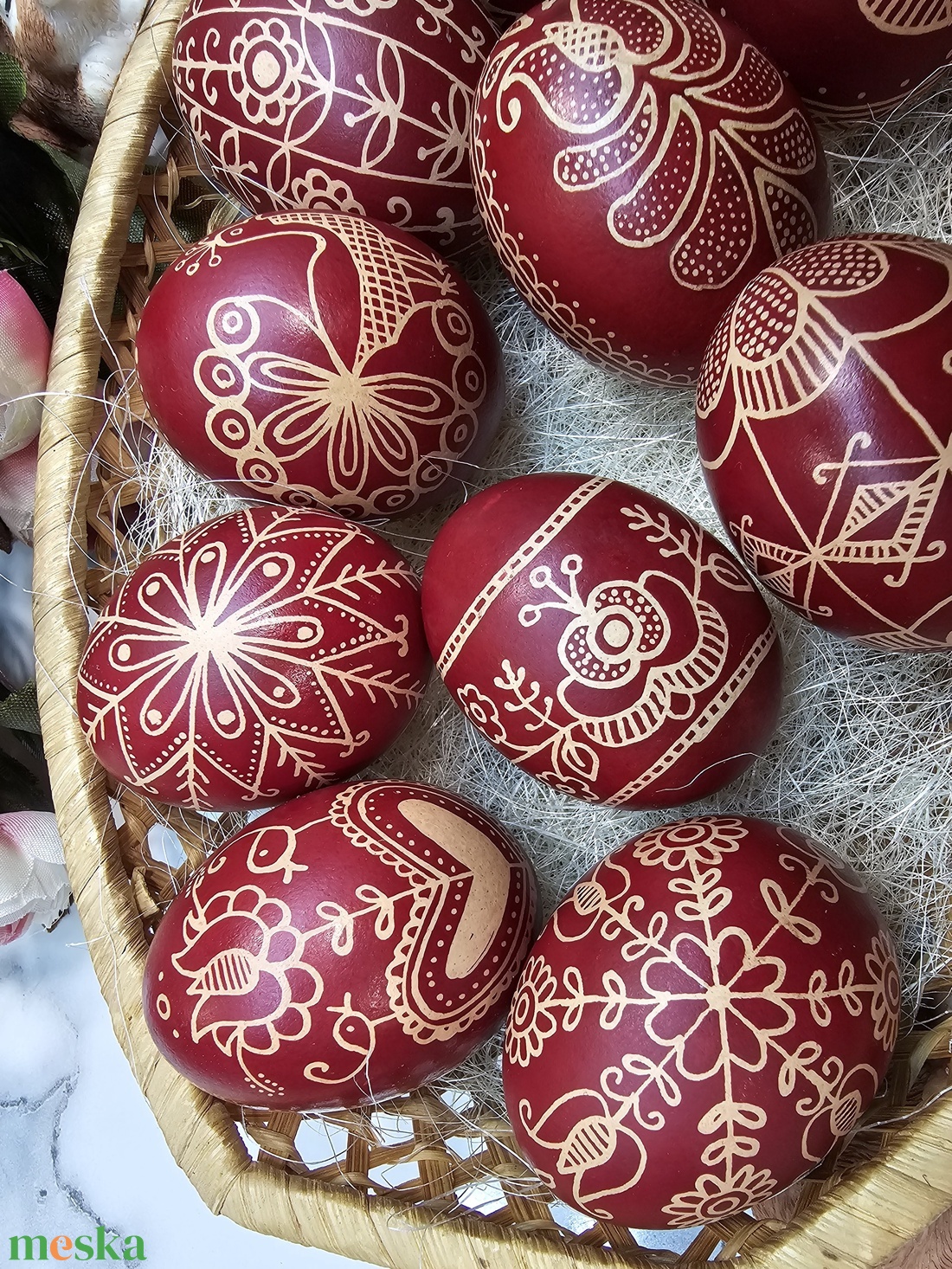 Hagyományos hímestojás - otthon & életmód - dekoráció - fali és függő dekoráció - függődísz - Meska.hu