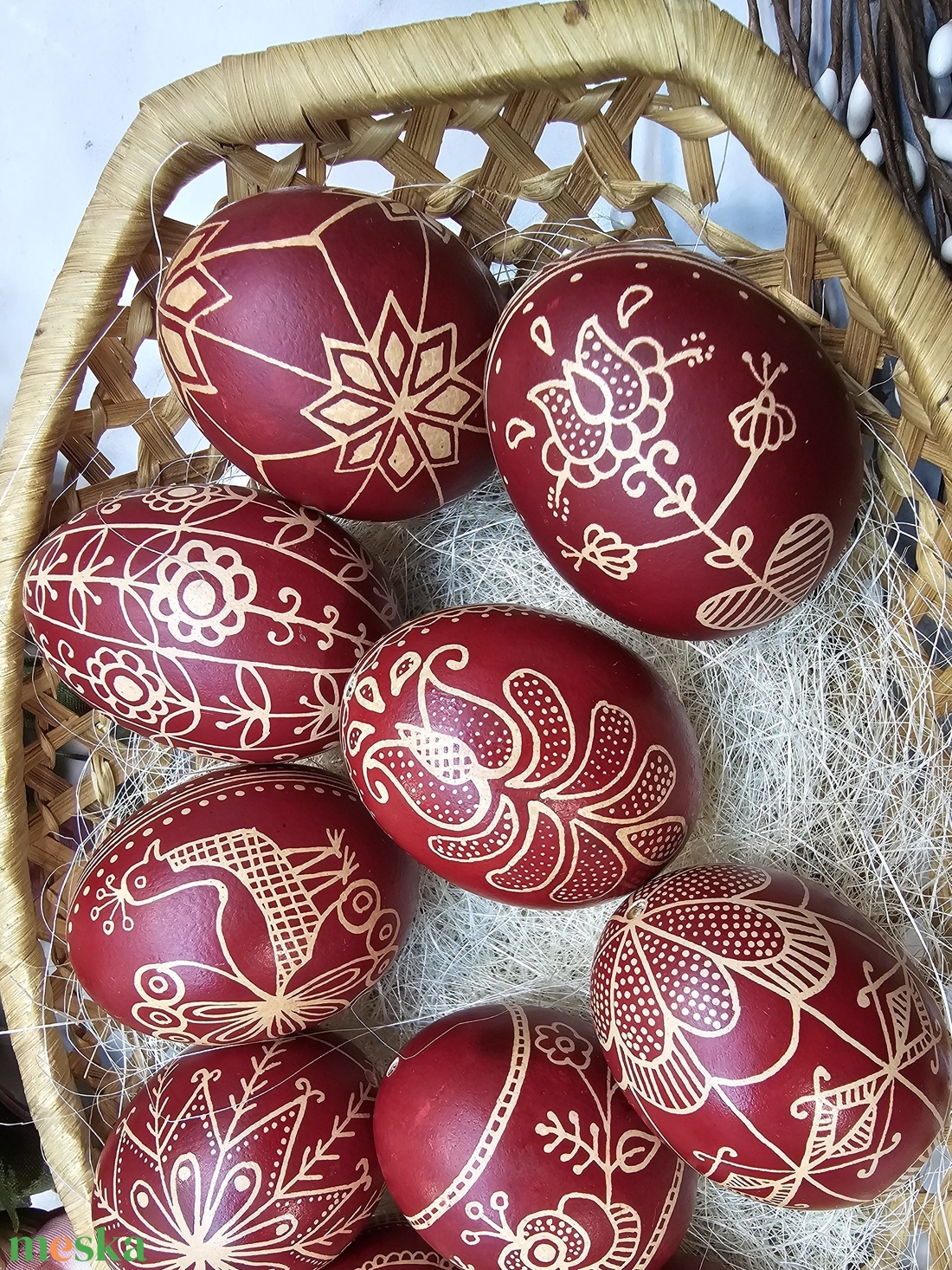 Hagyományos hímestojás - otthon & életmód - dekoráció - fali és függő dekoráció - függődísz - Meska.hu