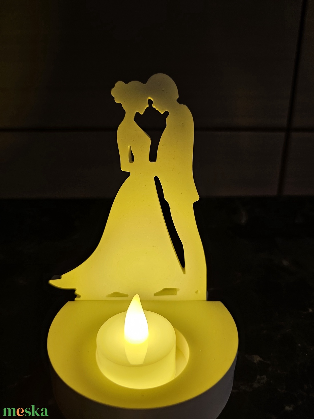 Variálható raysin gyertyatartó nászajándékba - otthon & életmód - gyertya, illat, aroma - mécses és mécsestartó - Meska.hu