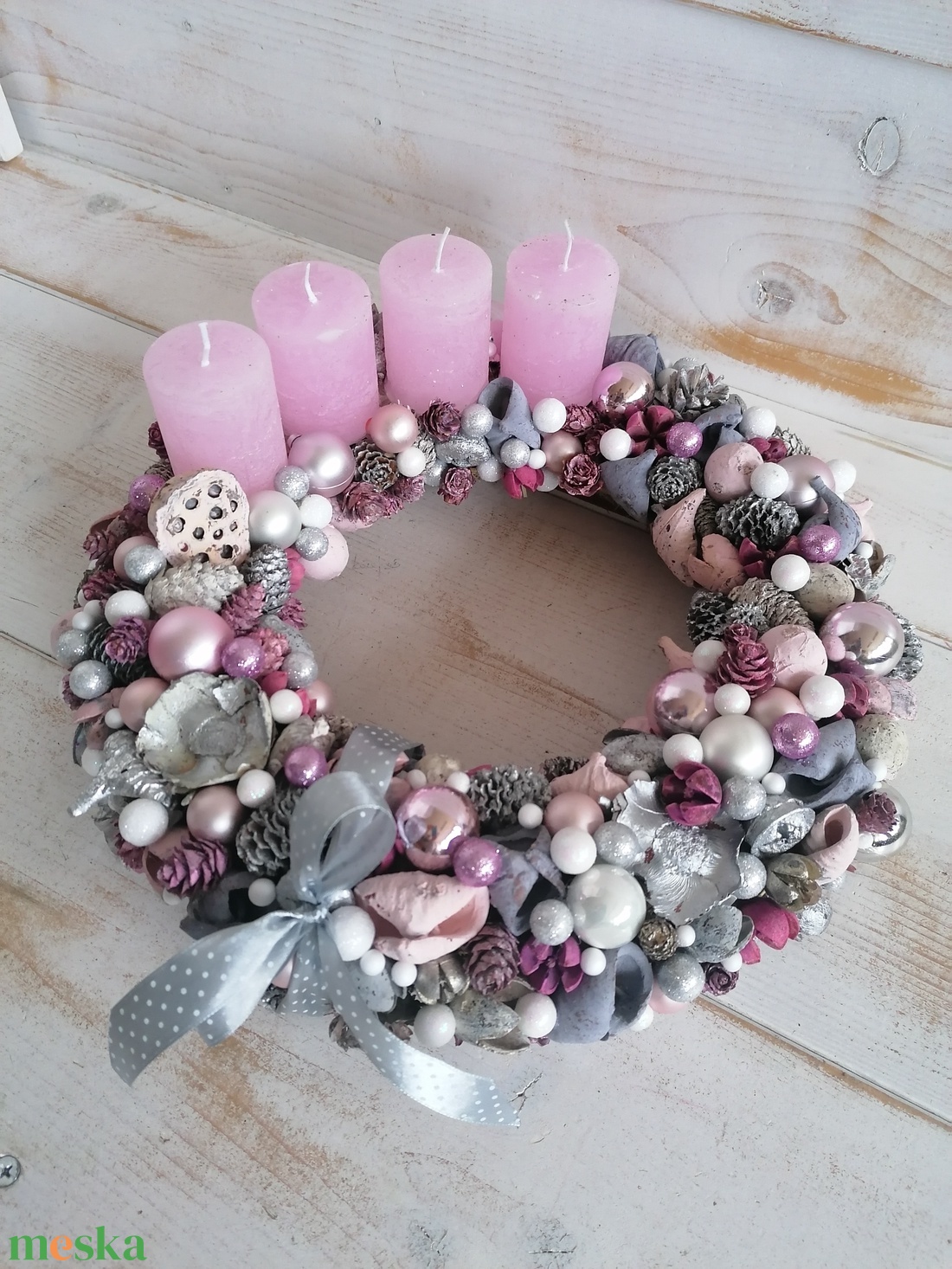 E21 Adventi koszorú - karácsony - adventi díszek - adventi koszorú - Meska.hu