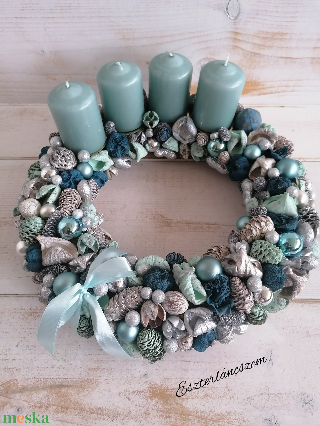 E20 Adventi koszorú - karácsony - adventi díszek - adventi koszorú - Meska.hu
