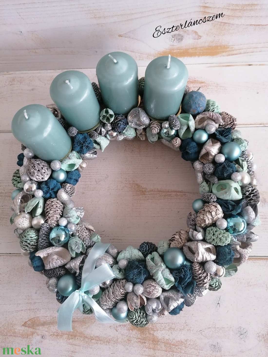 E20 Adventi koszorú - karácsony - adventi díszek - adventi koszorú - Meska.hu