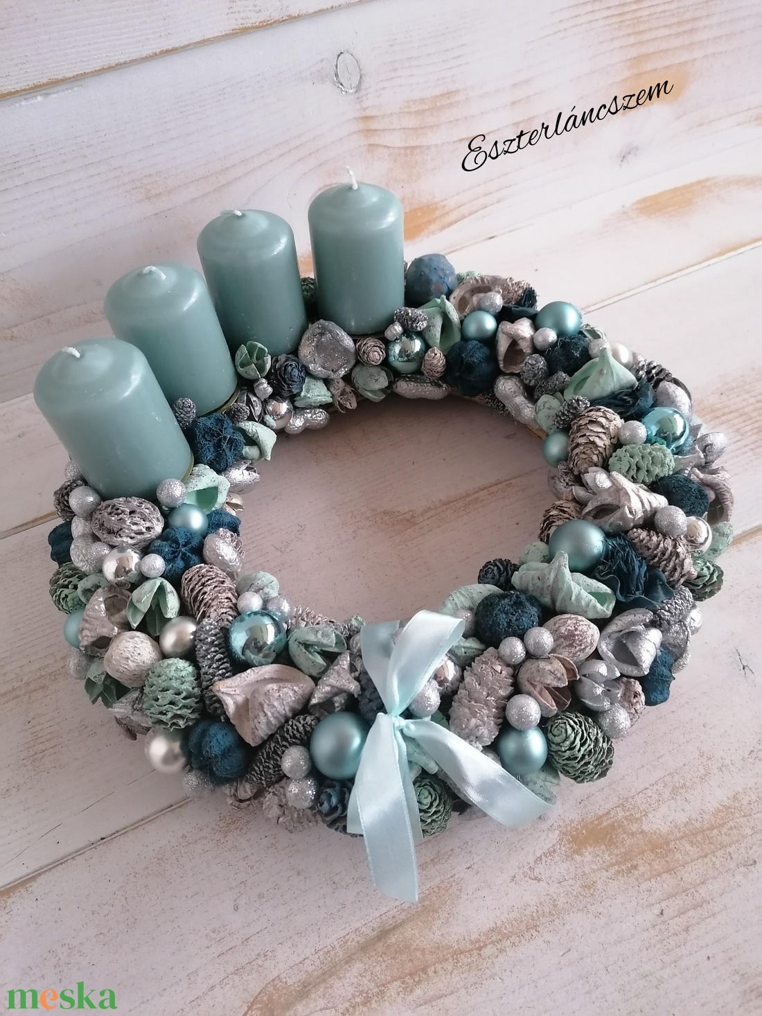 E20 Adventi koszorú - karácsony - adventi díszek - adventi koszorú - Meska.hu