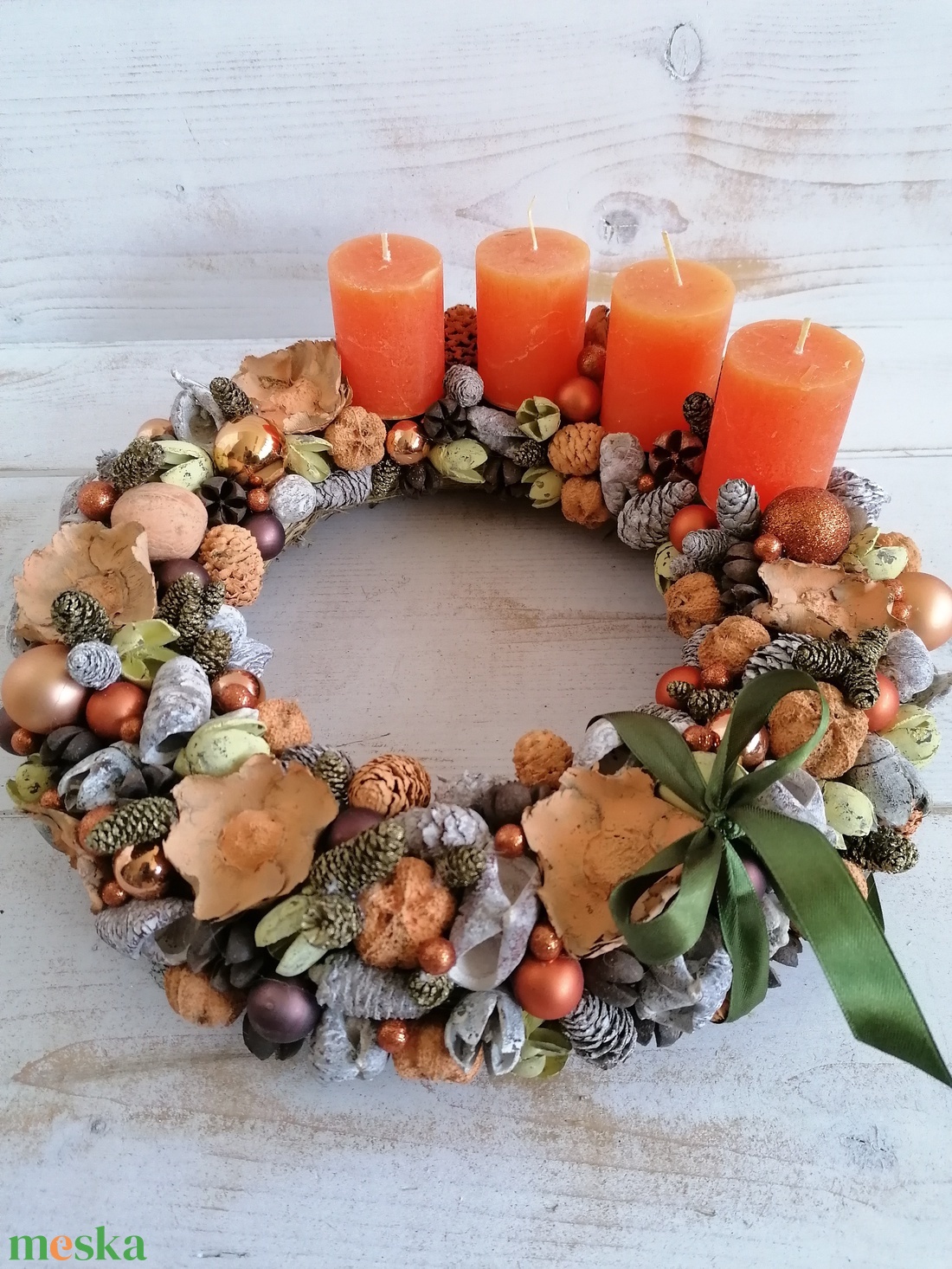 E19 Adventi koszorú - karácsony - adventi díszek - adventi koszorú - Meska.hu