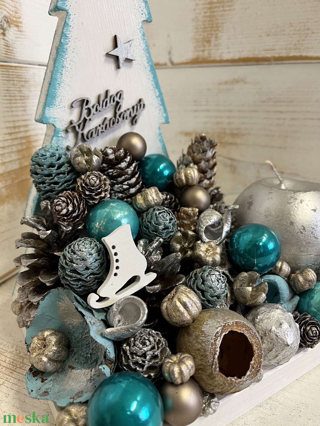 E24 Karácsonyi asztaldísz - karácsony - adventi díszek - adventi asztaldísz - Meska.hu