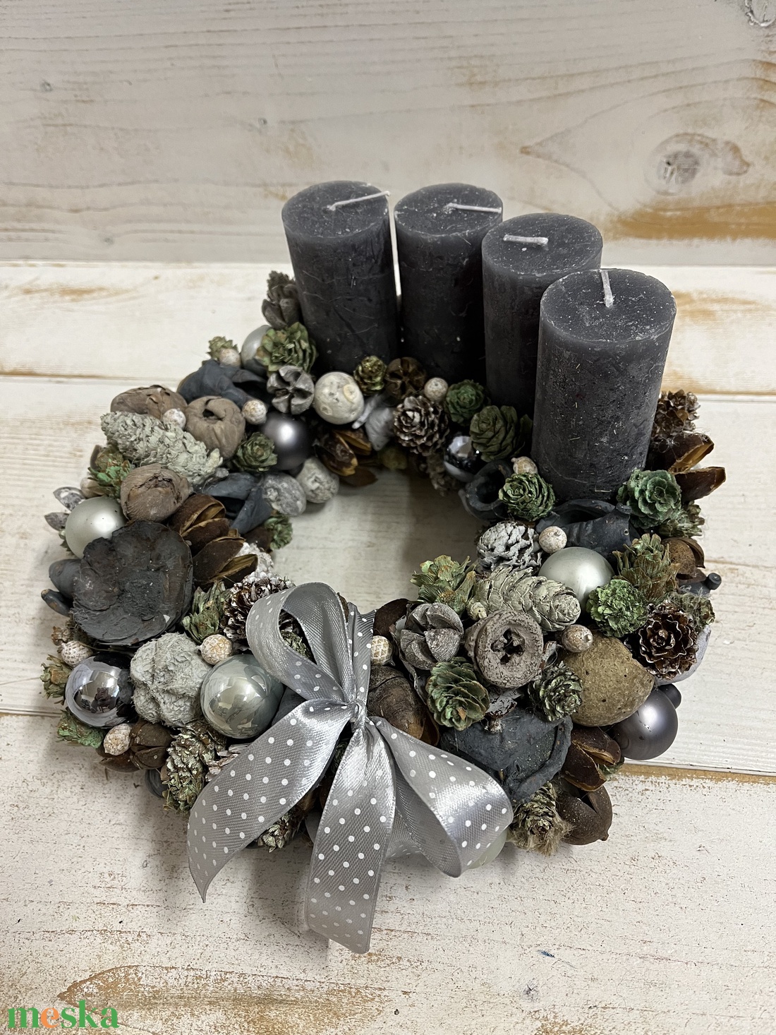 E167 Adventi koszorú - karácsony - adventi díszek - adventi koszorú - Meska.hu