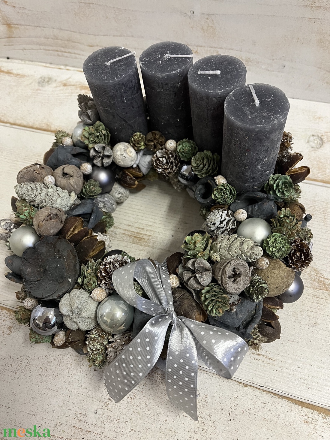 E167 Adventi koszorú - karácsony - adventi díszek - adventi koszorú - Meska.hu