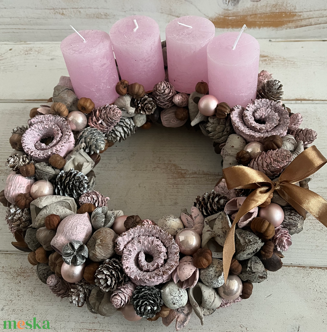 E178 Adventi koszorú - karácsony - adventi díszek - adventi koszorú - Meska.hu