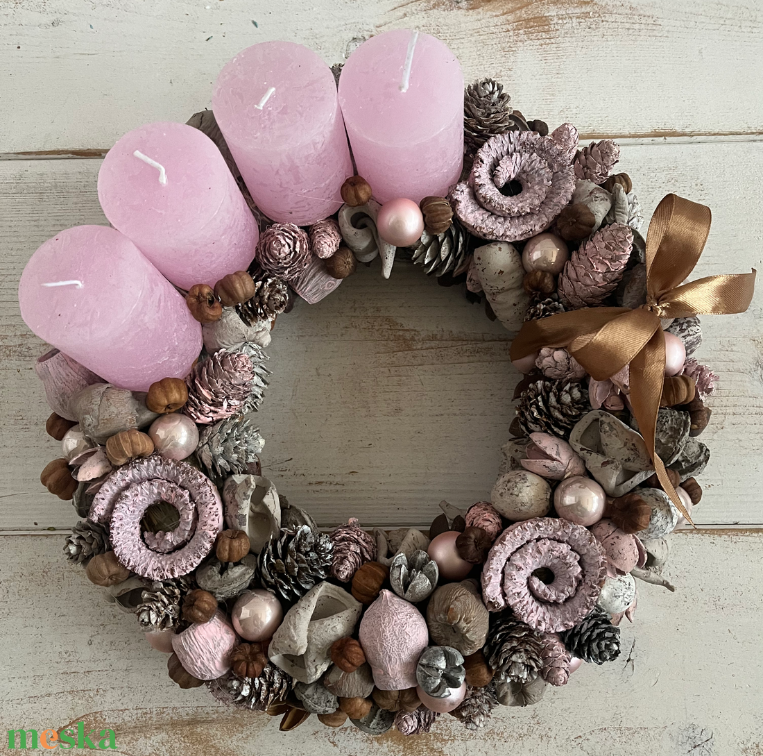 E178 Adventi koszorú - karácsony - adventi díszek - adventi koszorú - Meska.hu