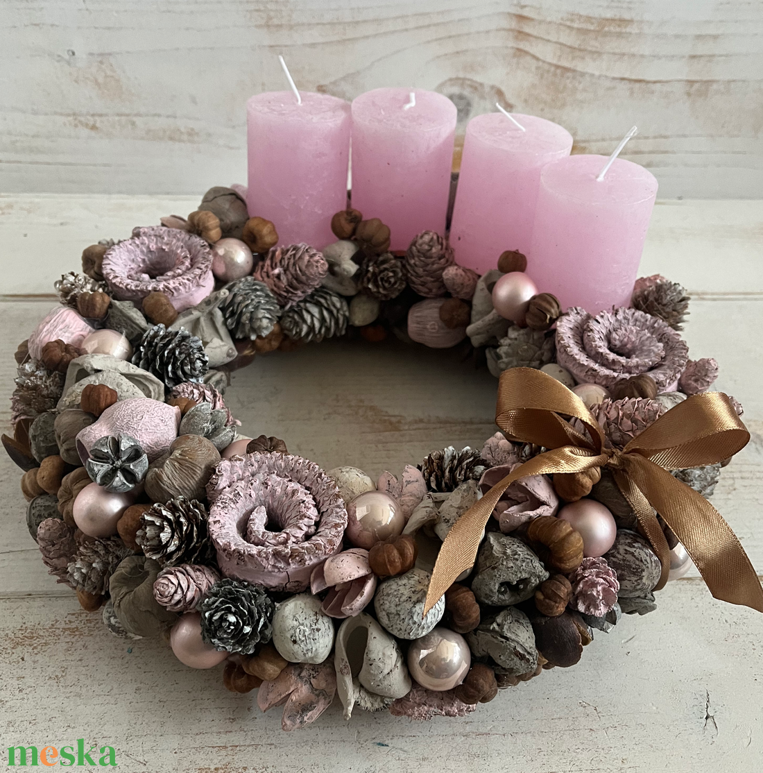 E178 Adventi koszorú - karácsony - adventi díszek - adventi koszorú - Meska.hu