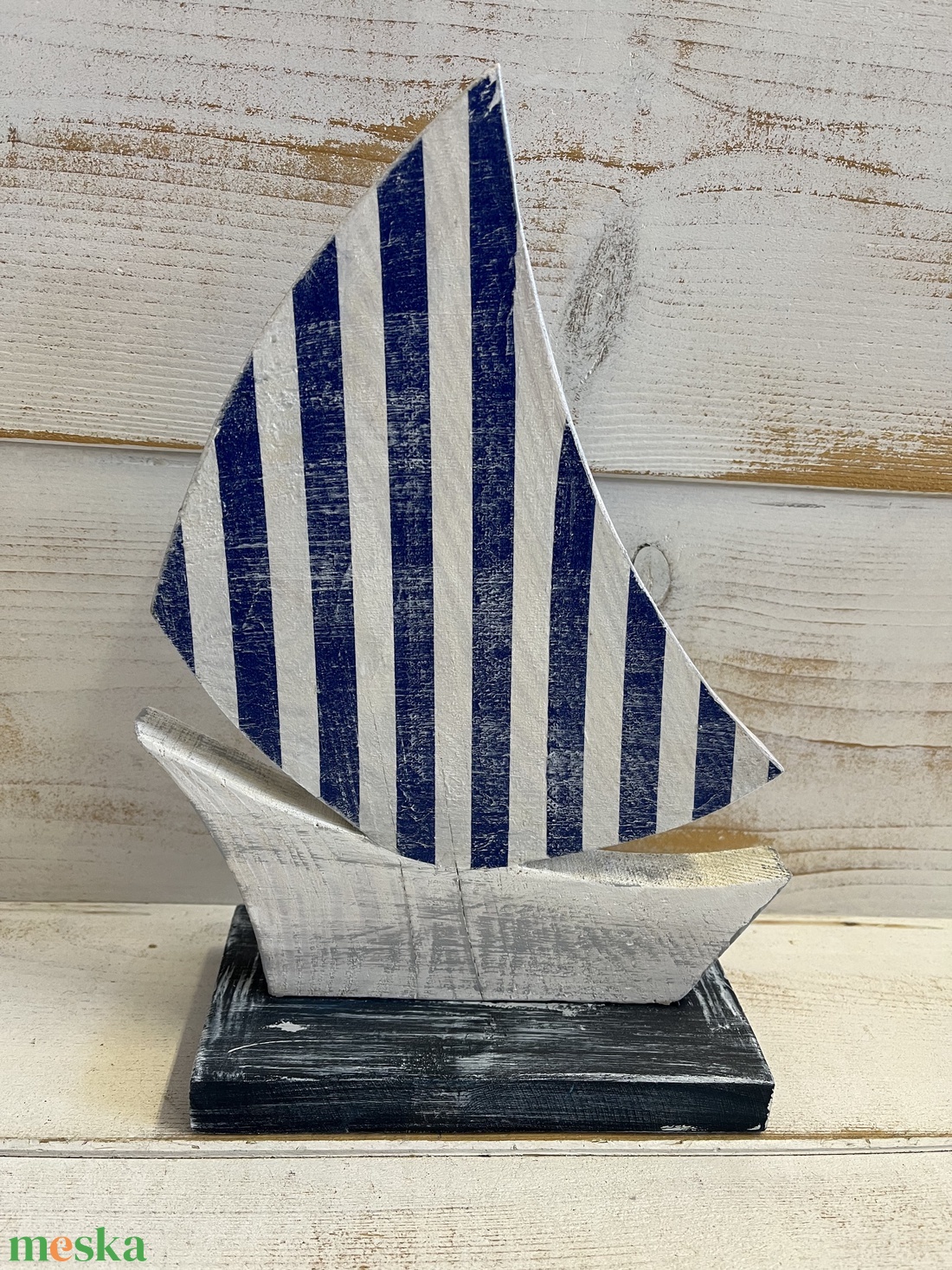 E193 Fa vitorlás - otthon & életmód - dekoráció - asztal és polc dekoráció - asztaldísz - Meska.hu
