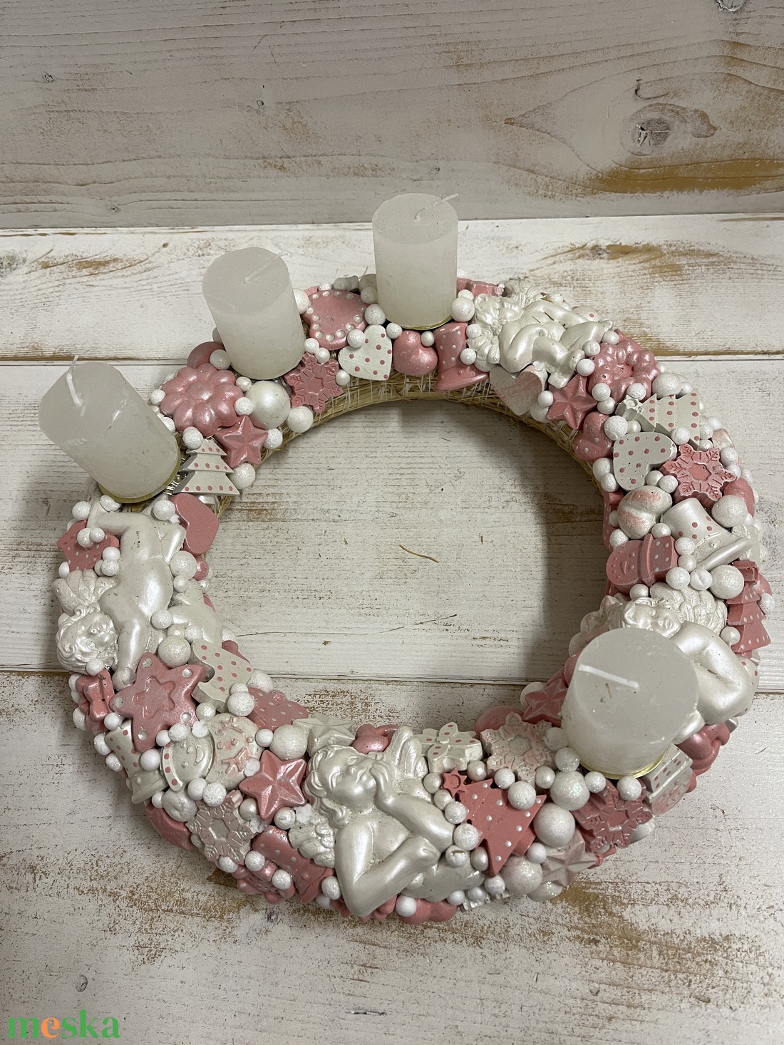 Adventi koszorú E/20 - karácsony - adventi díszek - adventi koszorú - Meska.hu