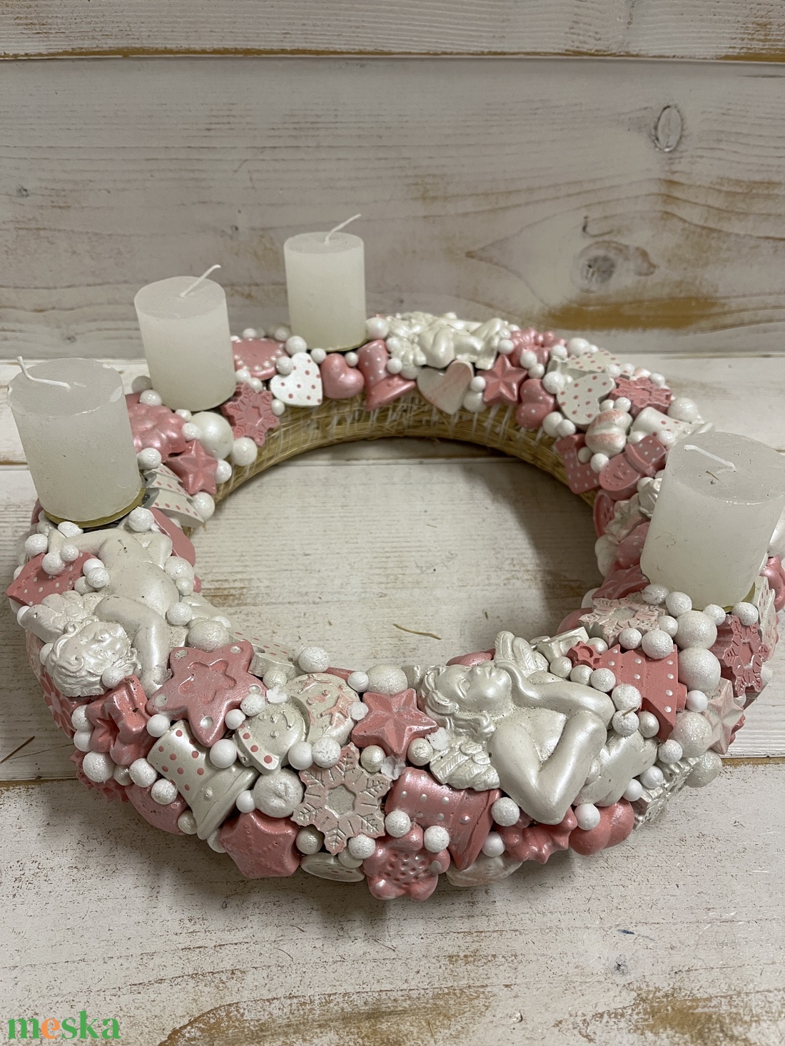 Adventi koszorú E/20 - karácsony - adventi díszek - adventi koszorú - Meska.hu