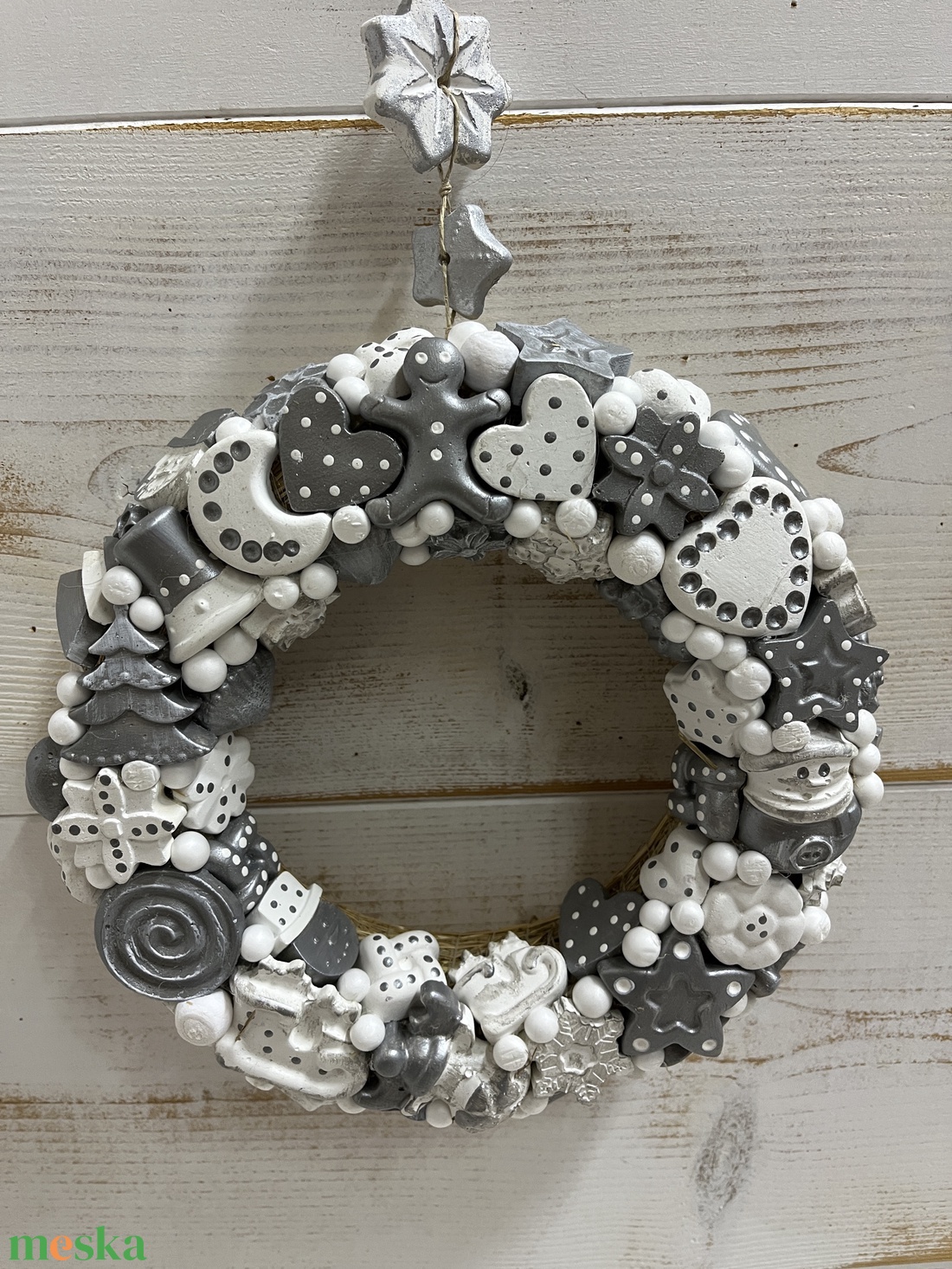 Karácsonyi fali és ajtó koszorú E18 - karácsony - adventi díszek - adventi ajtódísz - Meska.hu