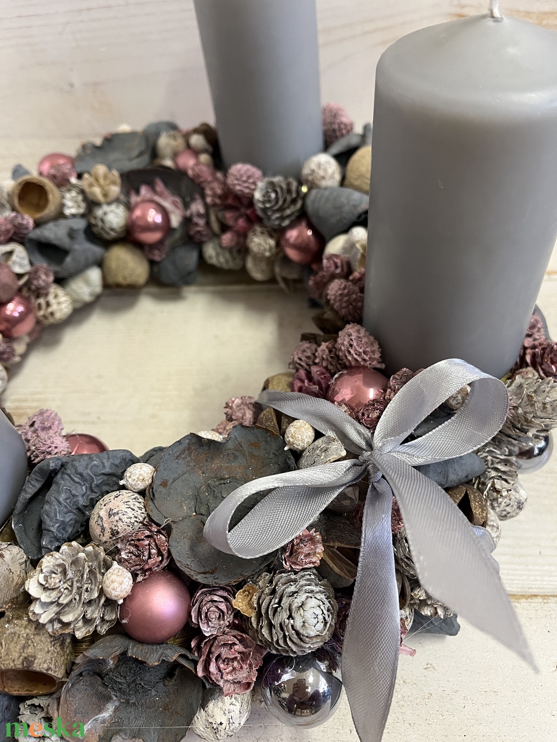 Adventi koszorú E/2 - karácsony - adventi díszek - adventi koszorú - Meska.hu