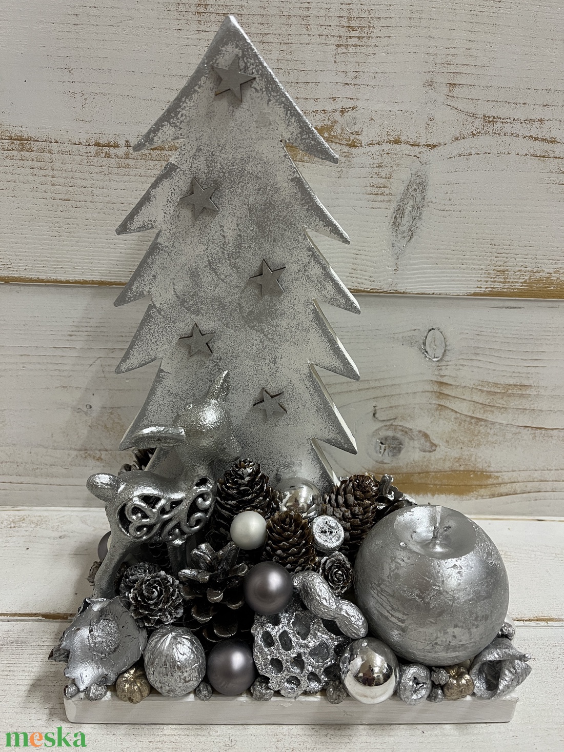 Karácsonyi asztaldísz E/6 - karácsony - adventi díszek - adventi asztaldísz - Meska.hu