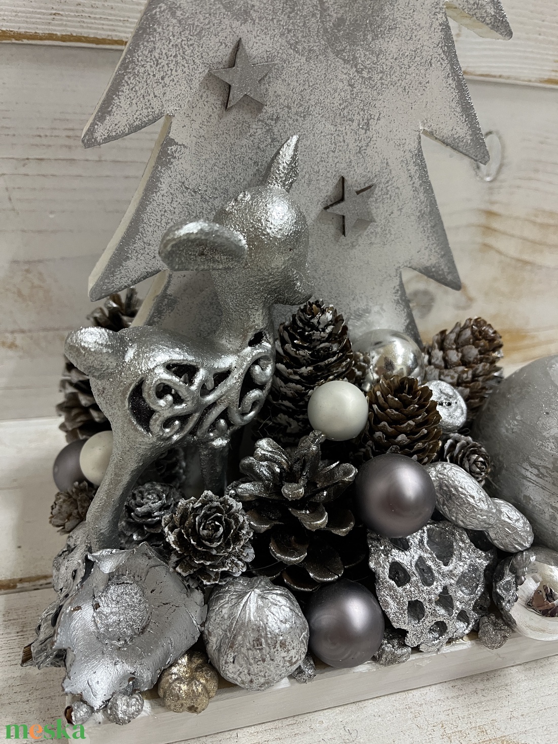 Karácsonyi asztaldísz E/6 - karácsony - adventi díszek - adventi asztaldísz - Meska.hu