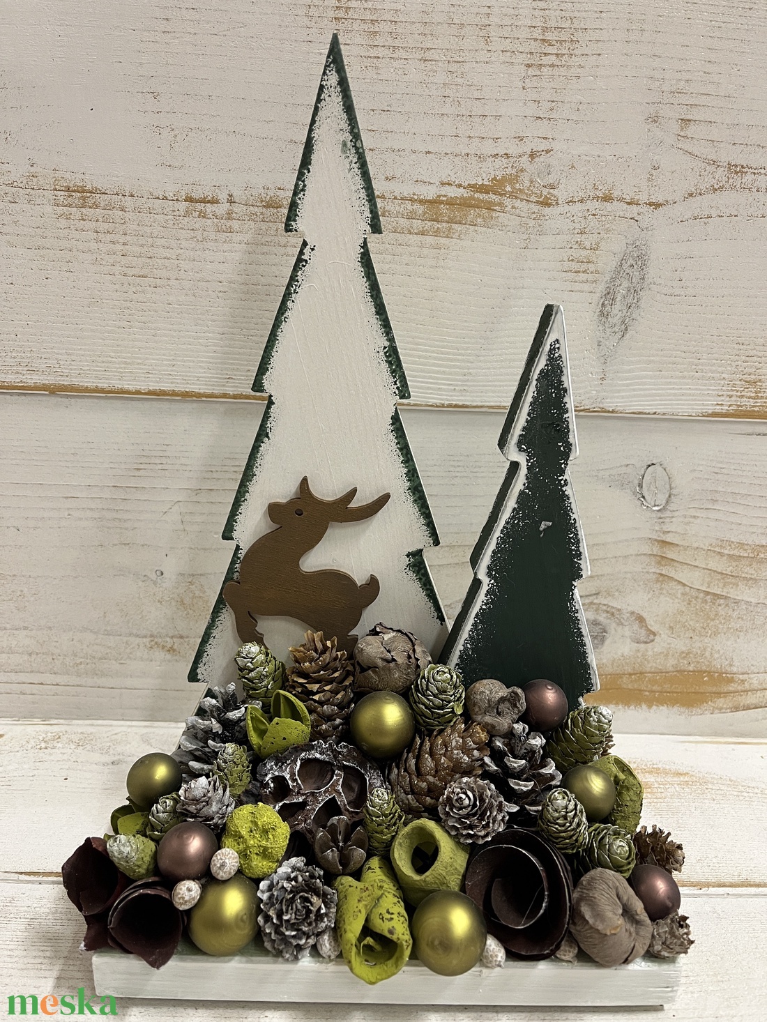 Karácsonyi asztaldísz E/7 - karácsony - adventi díszek - adventi asztaldísz - Meska.hu