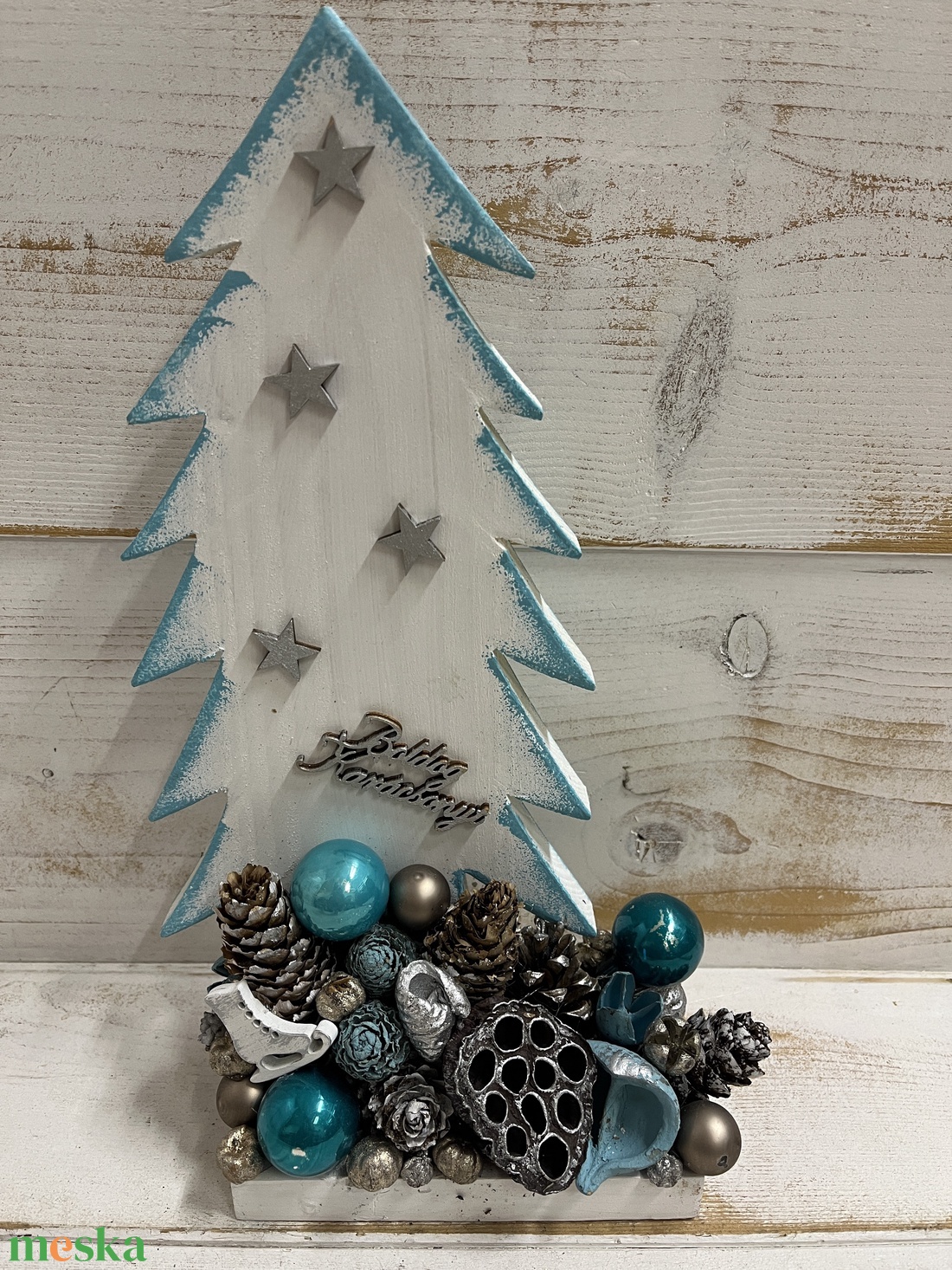 Karácsonyi asztaldísz E/9 - karácsony - adventi díszek - adventi asztaldísz - Meska.hu