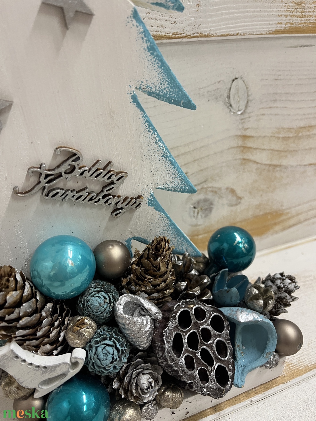 Karácsonyi asztaldísz E/9 - karácsony - adventi díszek - adventi asztaldísz - Meska.hu