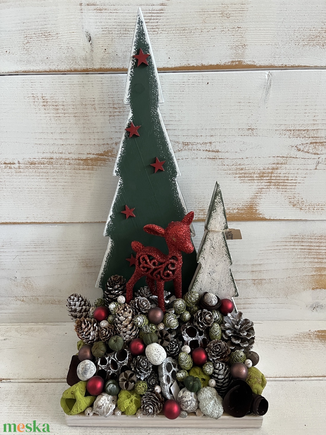 Karácsonyi asztaldísz E/12 - karácsony - adventi díszek - adventi asztaldísz - Meska.hu