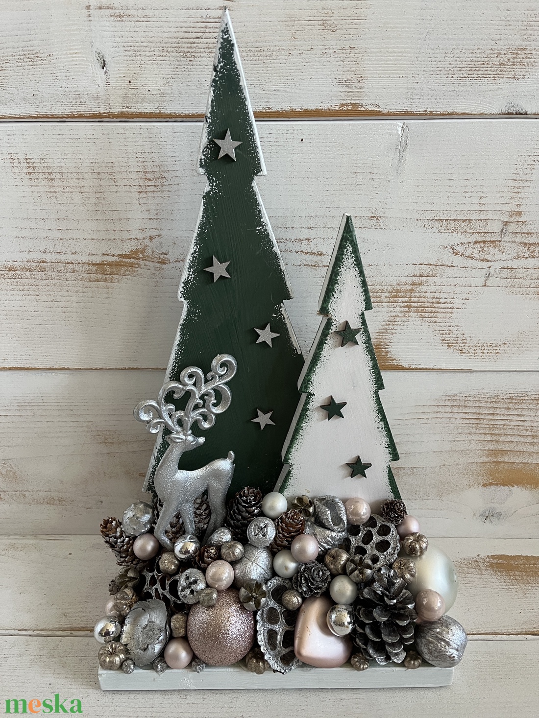 Karácsonyi asztaldísz E/13 - karácsony - adventi díszek - adventi asztaldísz - Meska.hu