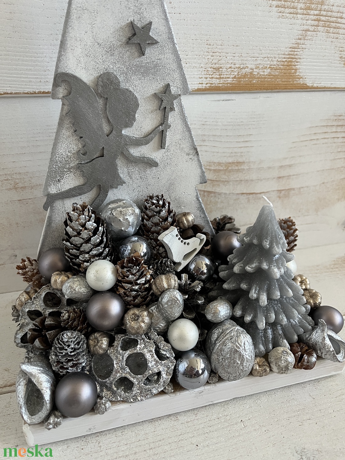 Karácsonyi asztaldísz E/15 - karácsony - adventi díszek - adventi asztaldísz - Meska.hu